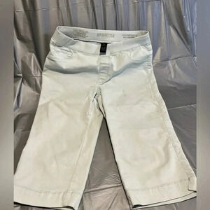 Lucy women’s pull on skimmers  platinum stretch cotton blend size medium